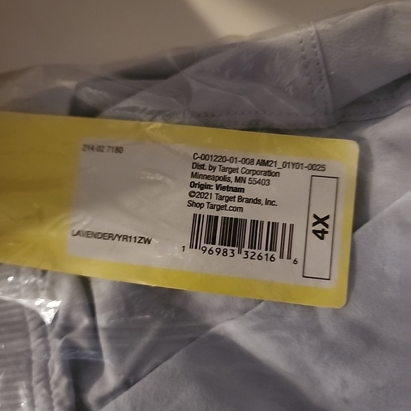 NWT Plus All In Motion Women's Dry Fit Lavender Training Jogger Pants. 2x & 4x - Picture 7 of 7